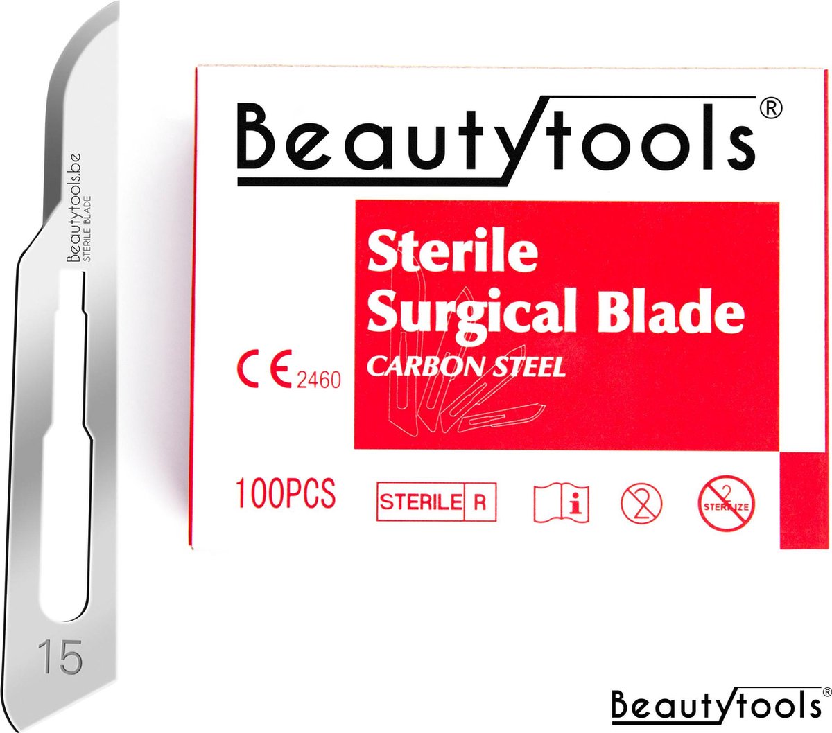 Scalpels - Pedicure / Bistouri messen - likdoorn mesje - NR. 15 (100 Stuks - individueel/steriel verpakt) - (BP-0676)