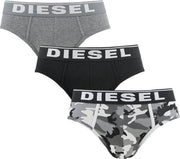 Diesel andre herenslips 3P camo grijs & zwart - L