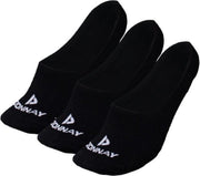 Donnay - Enkelsokjes - Footies - 3 Paar - Zwart - 39-42