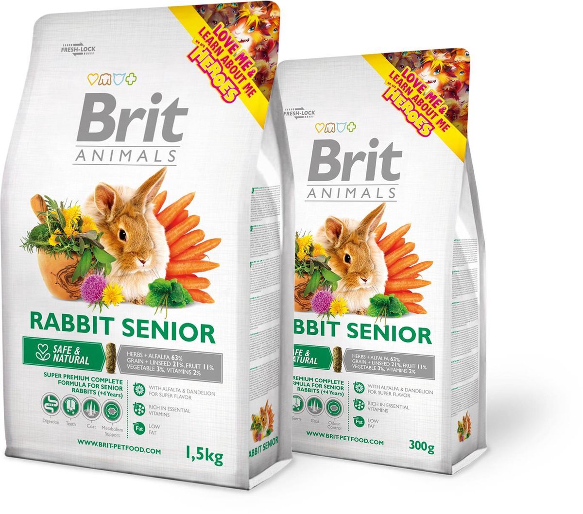 Brit animals senior rabbit 1.5kg