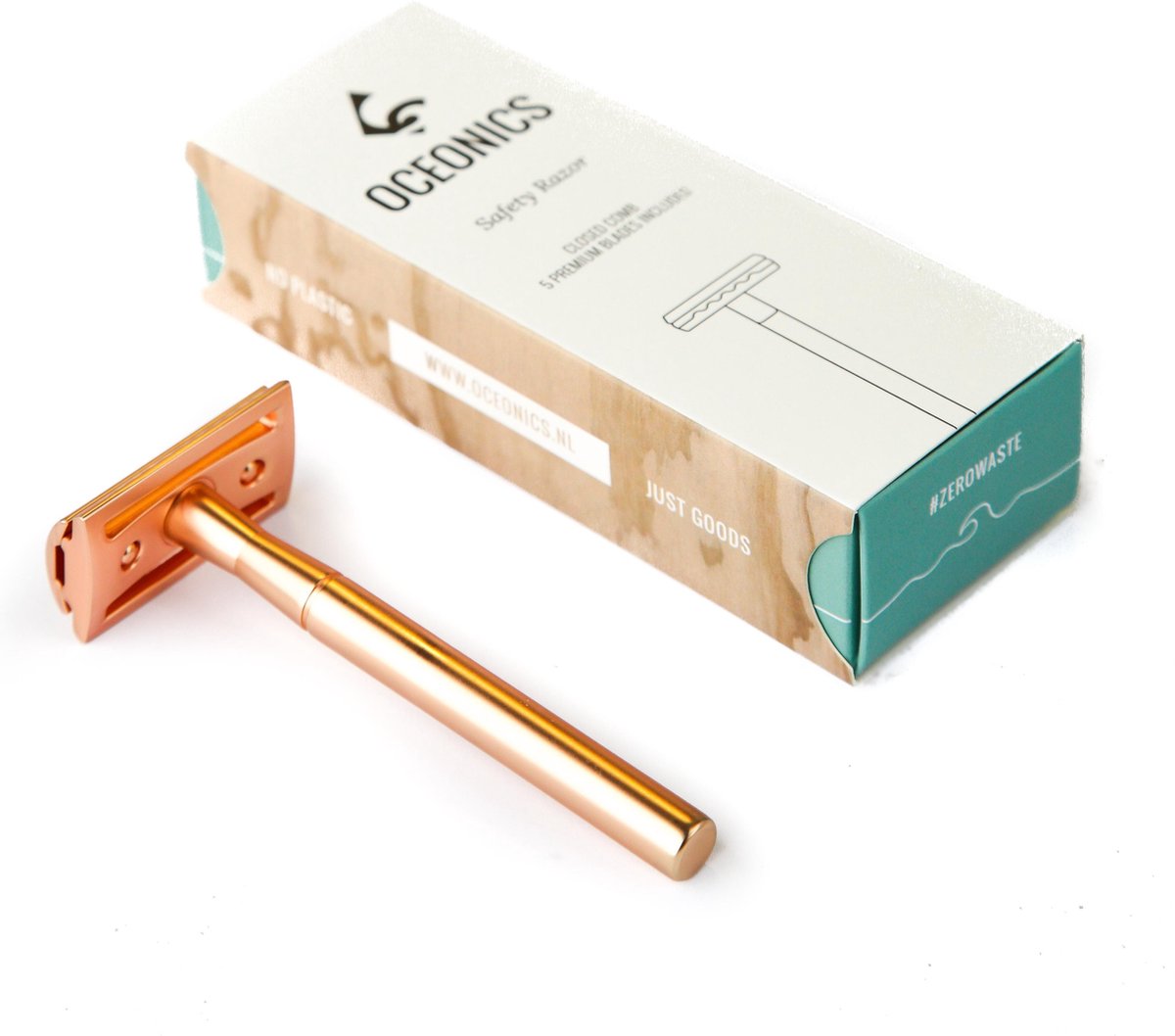 Oceonics | Safety Razor Rosé incl. 5 scheermesjes | Zero Waste