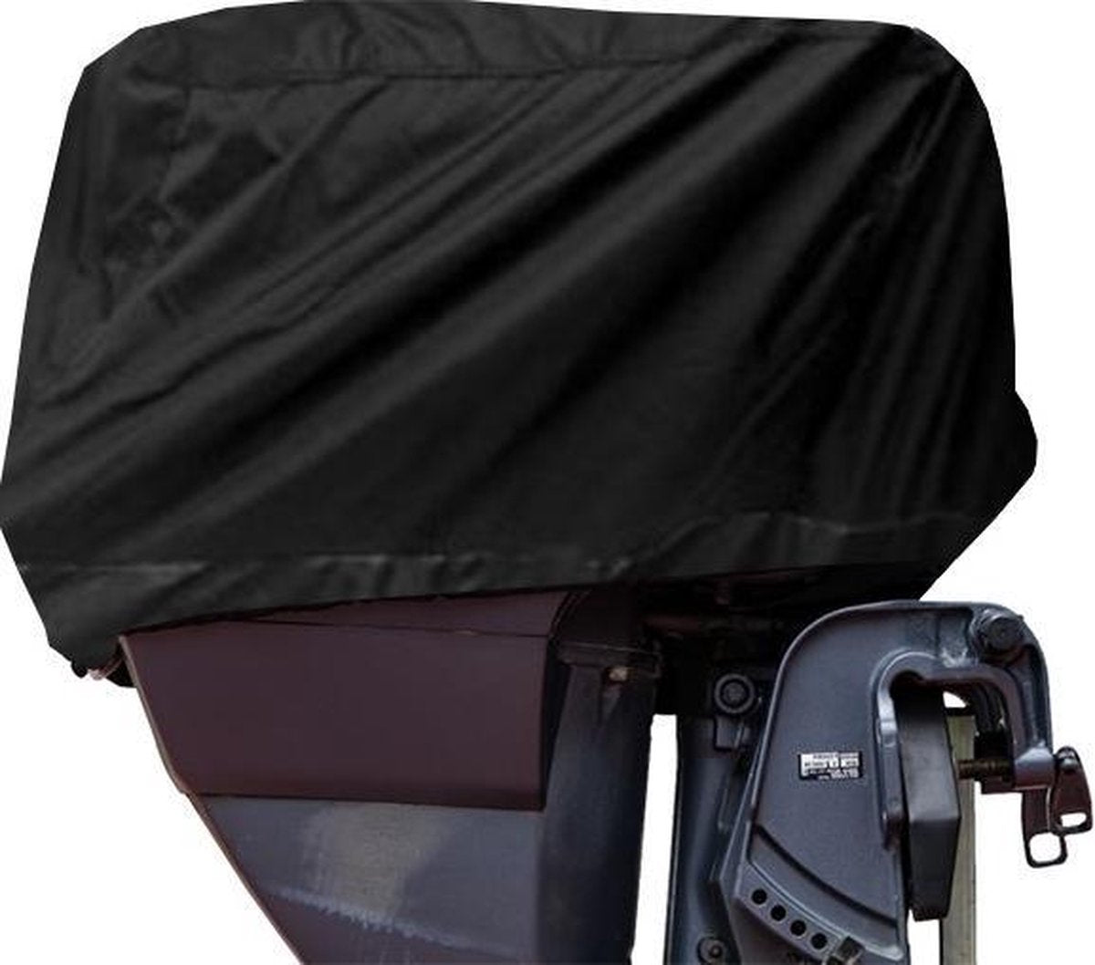 Maxxcovers Buitenboordmotorhoes | Zwart | Maat 65x40x55cm | ca. 50-100 PK
