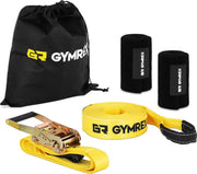 Gymrex Slackline - 13 m - ratel - boombescherming