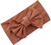 Kinder Haarband Roestbruin Strik / Bow | Microfiber | 0-6 jaar | Fashion Favorite