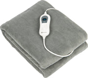 Nuvoo Elektrische Bovendeken - 160x120 cm - Automatische Uitschakeling - Oververhittingsbescherming - 3 Standen - 1 Persoons - Warmtedeken Licht Grijs