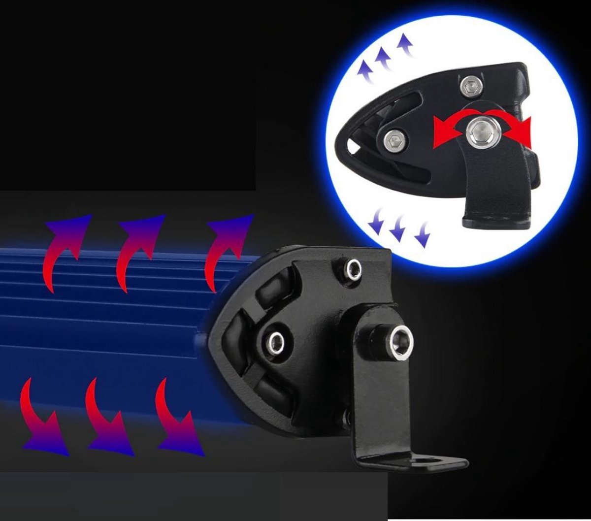Disp LED Bar - Verstraler LED - Toplicht Auto - Toplichten Truck - Light Bar - LED balk - 51CM - 12V/24V - Super Fel