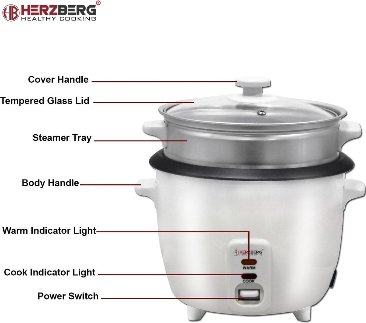 Herzberg HG-8005 - Multicooker