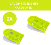 M-Wave Hardlopen Verlichting - Reflectieclip Magnetisch - Set van 2