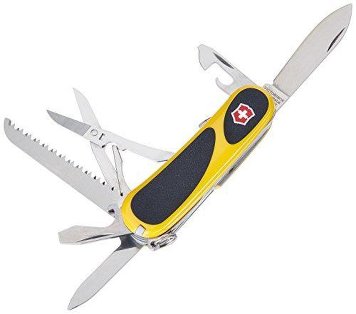 Victorinox EvoGrip S18 Zakmes - 15 Functies - Geel/Zwart