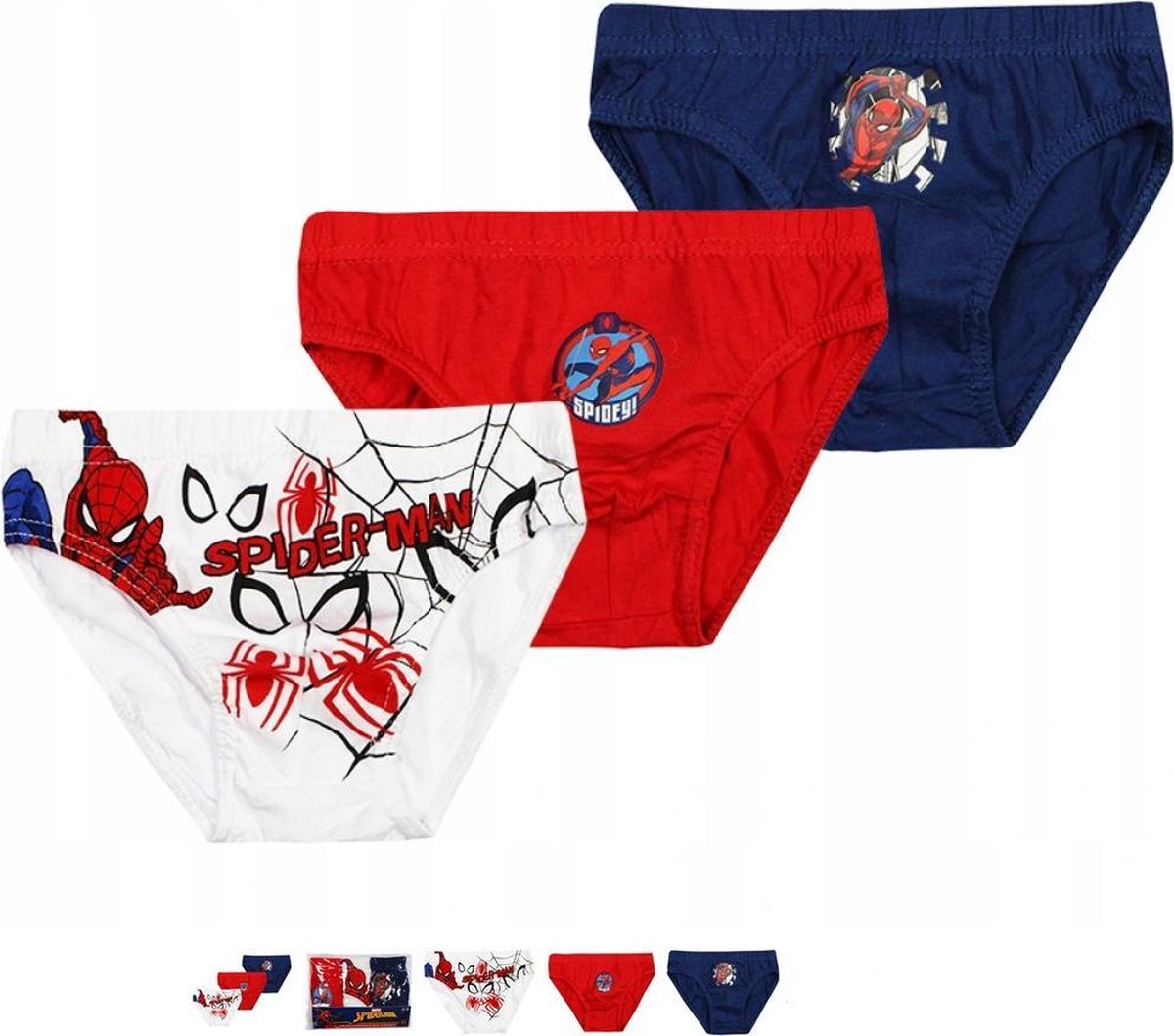 Marvel Spiderman - slips/ondergoed ( set van 3 slips in box) - maat 2/3 jr (92/98)