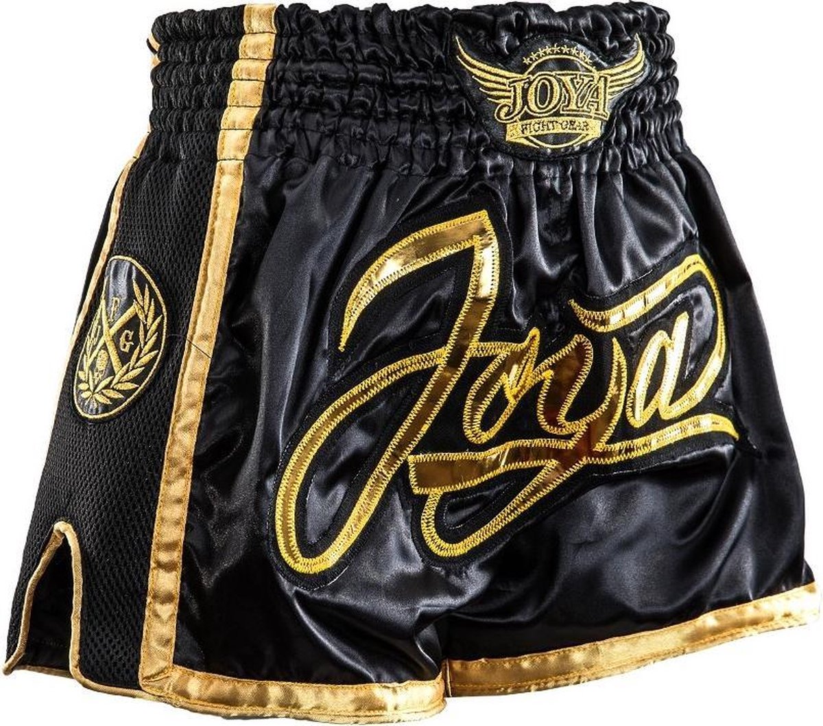 Joya Bangkok Kickboks Broekje Mesh - Zwart / Goud - XL