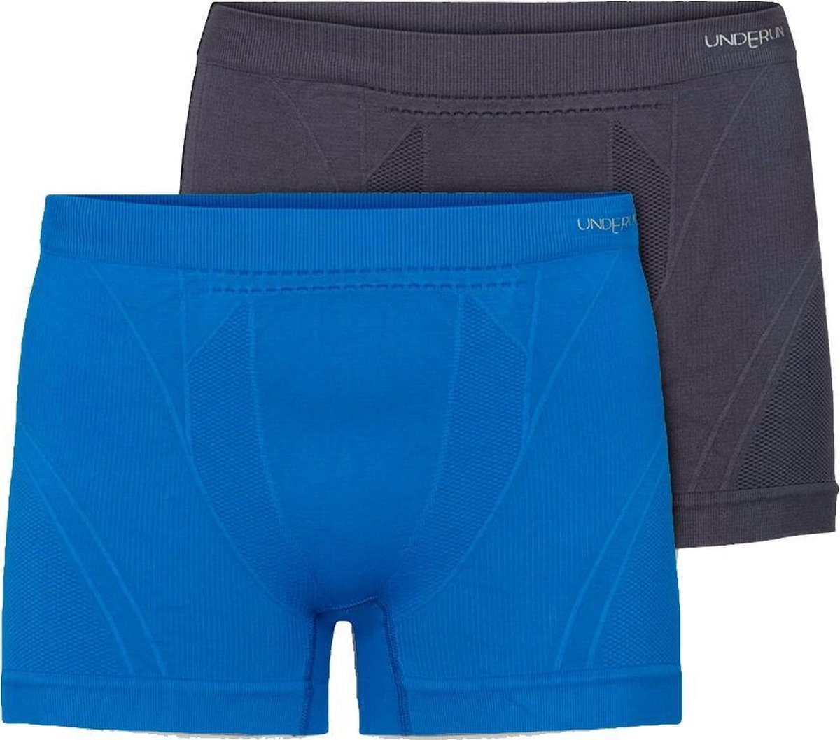 Underun Boxer Duo Pack Blauw/Grijs - Hardloopondergoed - Sportondergoed - S