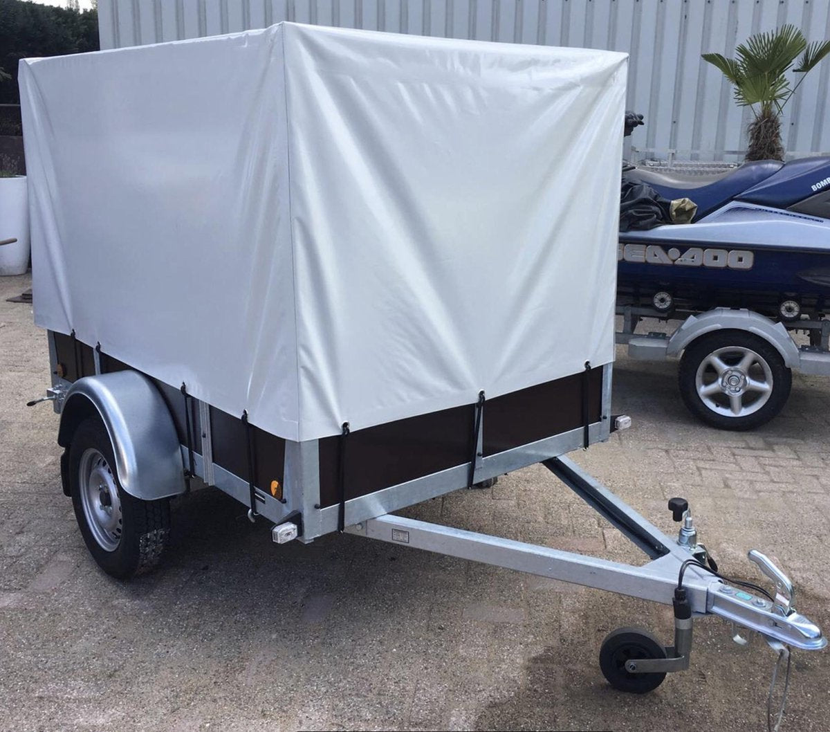 ROVA Aanhangwagen met huif 225/131 aanhanger - 1000kg