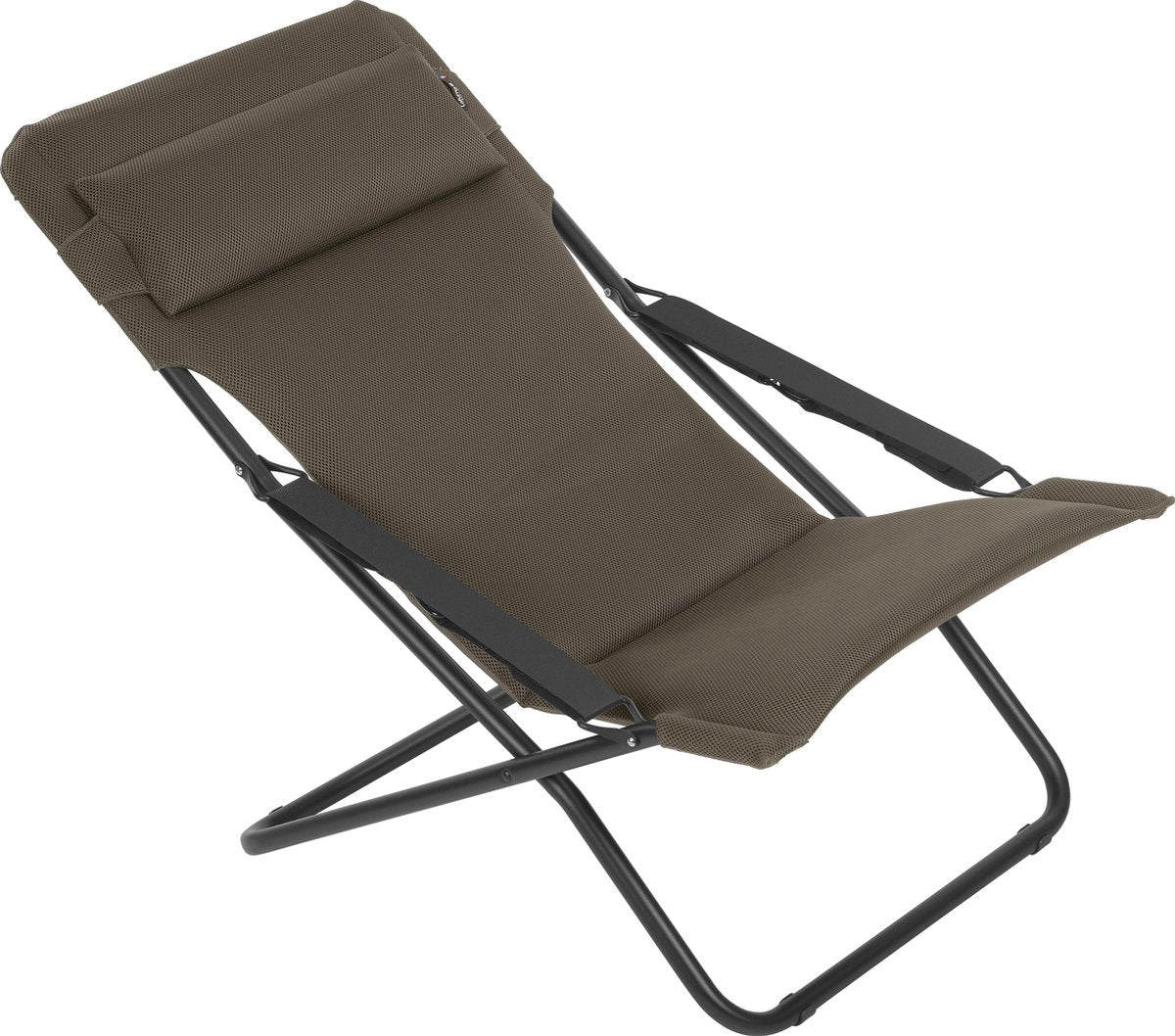 Lafuma TRANSABED AirComfort® Loungestoel - Inklapbaar - Verstelbaar - Taupe