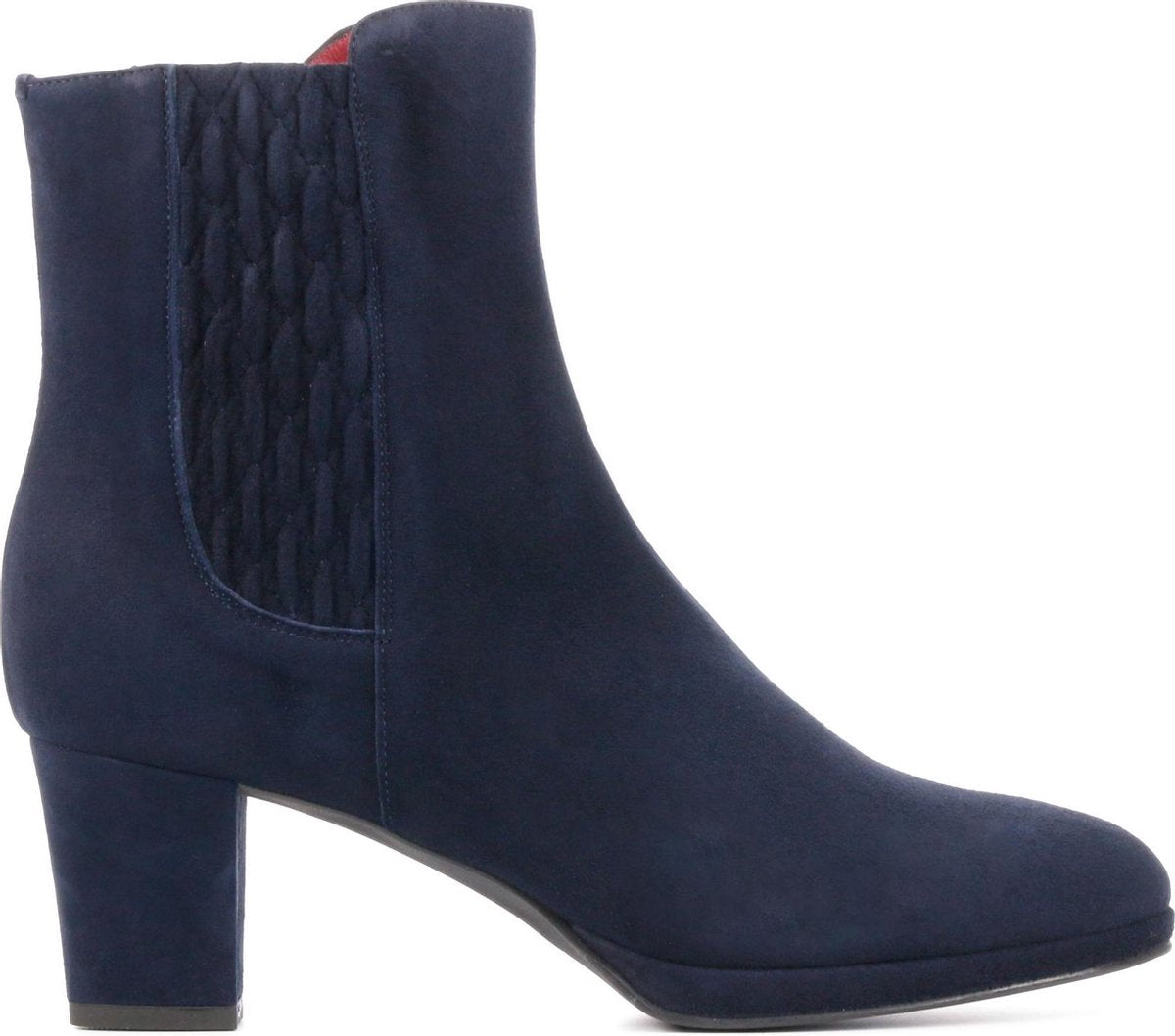 Lilian Vrouwen Suède  Enkellaarsjes / Laarzen / Damesschoenen 11586a - Blauw - maat 39.5
