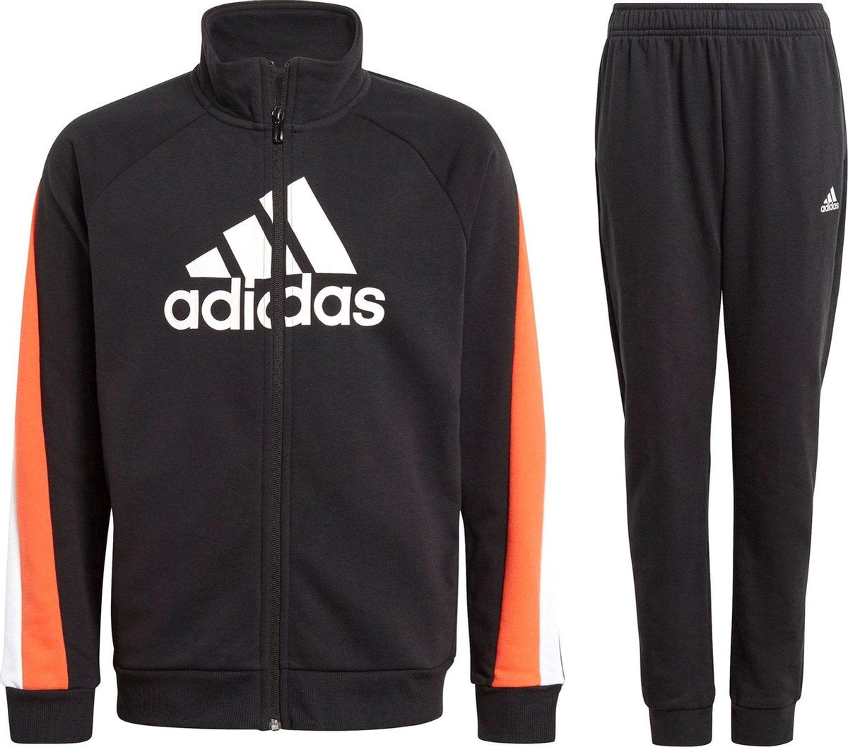 adidas Trainingspak - Maat 152  - Unisex - zwart/wit/oranje