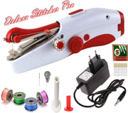 Deluxe Stitcher Pro - PREMIUM Handnaaimachine met Adapter + 11 Reserve naalden en accessoires