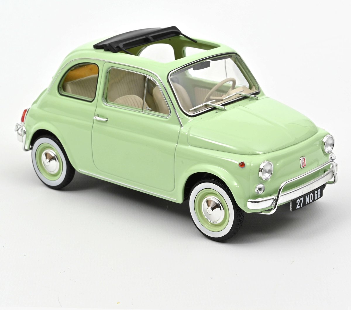 Fiat 500L 1968 1-18 Groen Norev Special Birth Pack