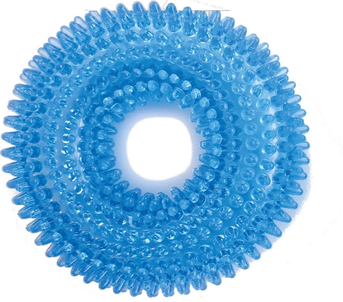 M-pets Hondenpiepspeelgoed Donut 9 Cm Tpr Blauw