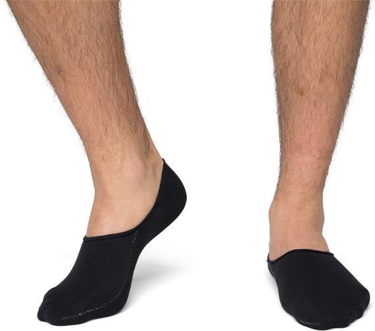 CADA 2 Paar Invisible Badstof Sneaker sokken Heren Invisible sneakersok 39-42
