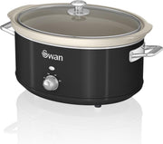 Swan Retro - Slowcooker - Zwart - 6.5 liter