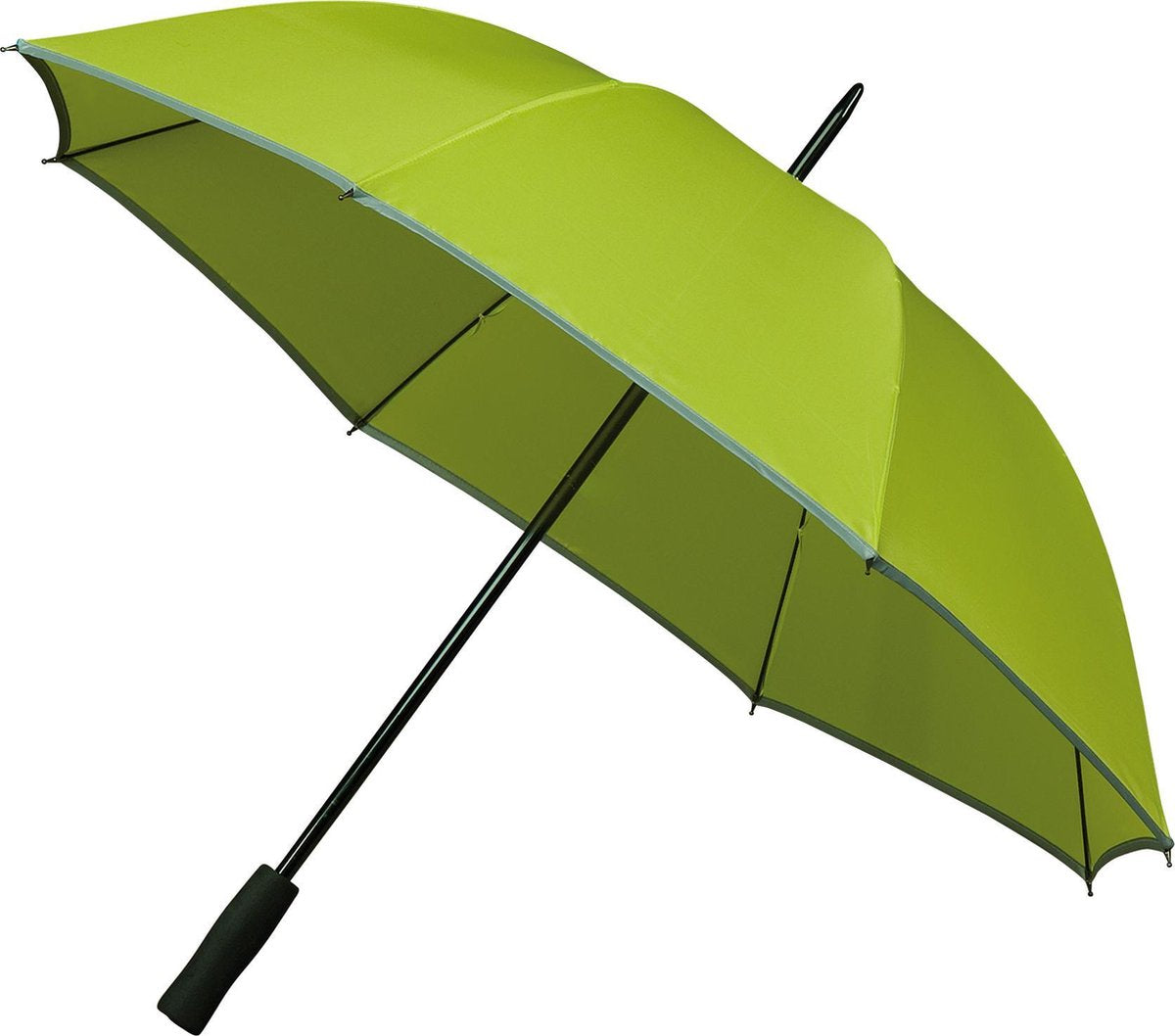 Falcone® Golfparaplu - Reflecterende Piping - Limegreen
