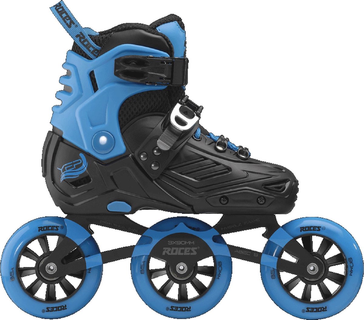 Roces Yep Inlineskates - Maat 31-34 - Unisex - zwart/blauw