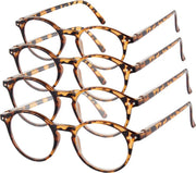 Etos Leesbril Rond Bruin +2 - 4 stuks