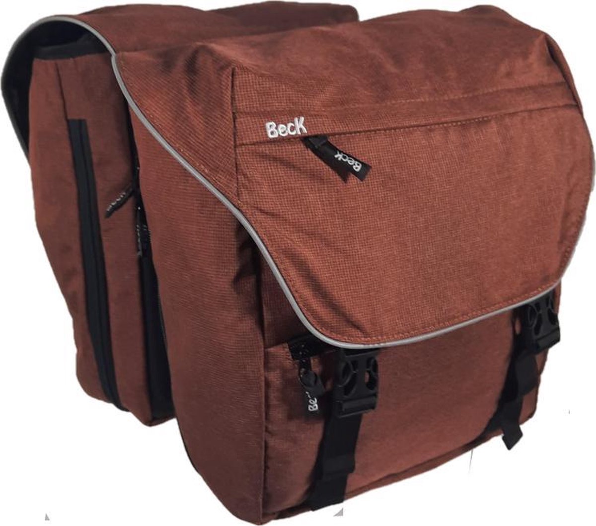 Beck Dubbele fietstas Sporty 30L Bruin