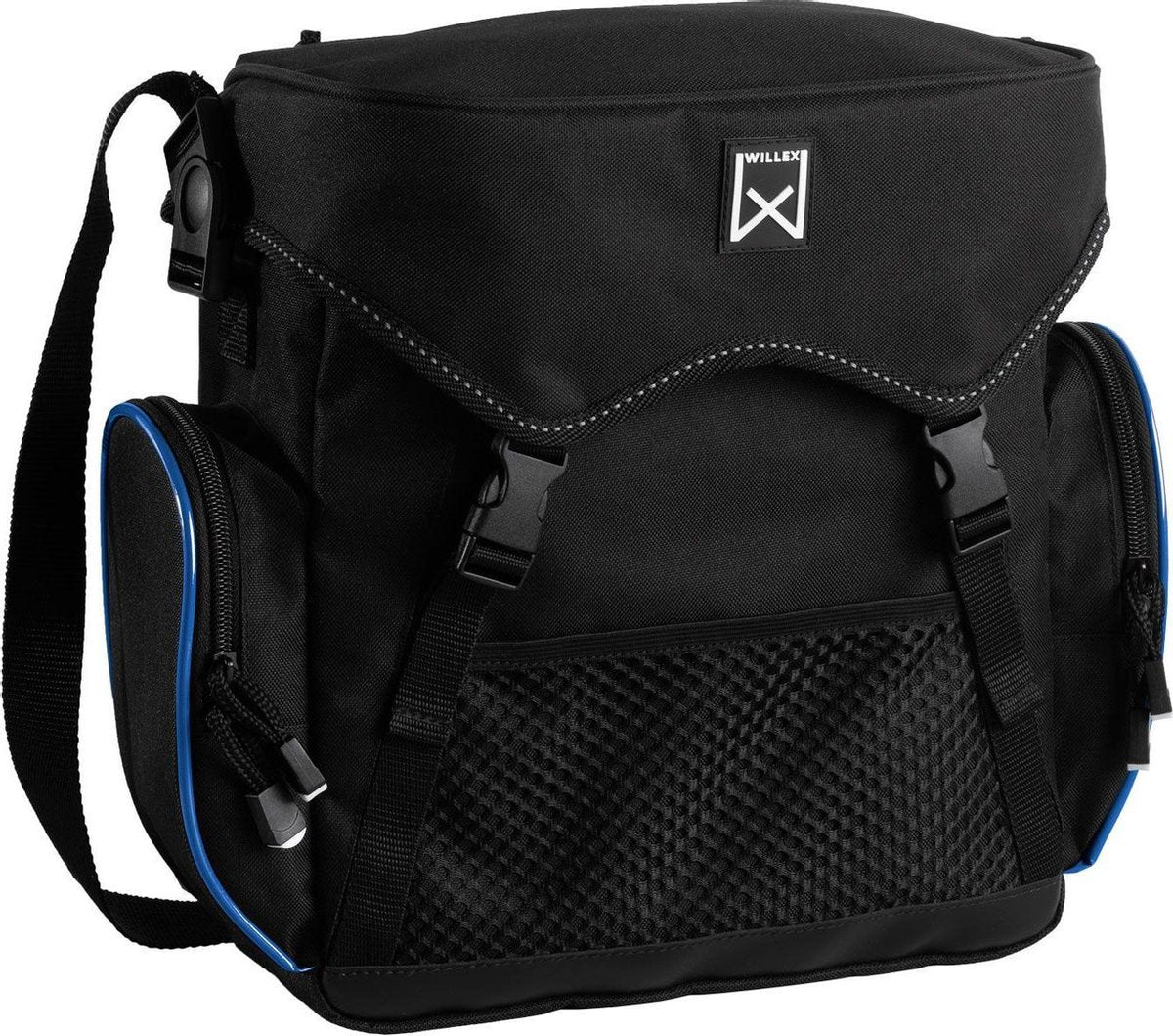 Willex Fietstas 10 L - Zwart/Blauw - 13202