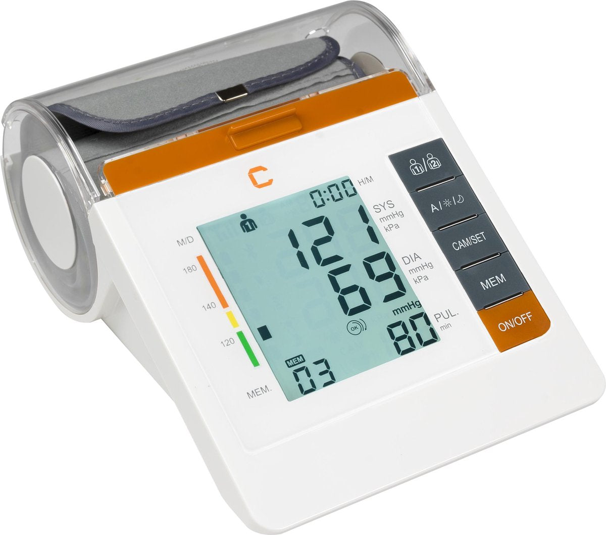 Cresta Care BPM820 Bloeddrukmeter bovenarm Who indicatie XL manchet en meet tot 3 keer achterelkaar