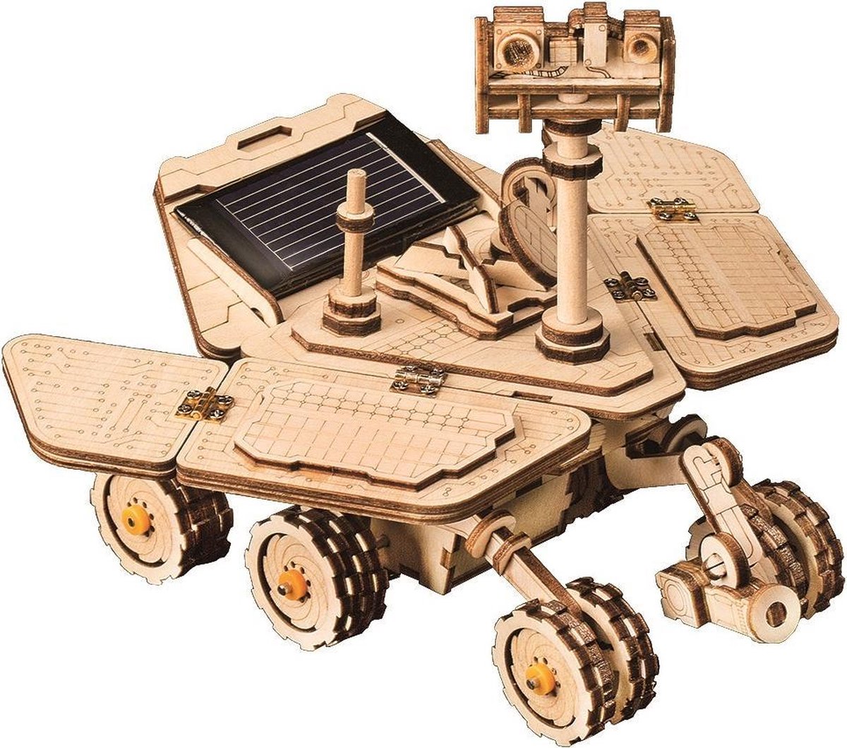 Robotime Opportunity Rover met zonnecel LS503 - Houten Modelbouw - DIY