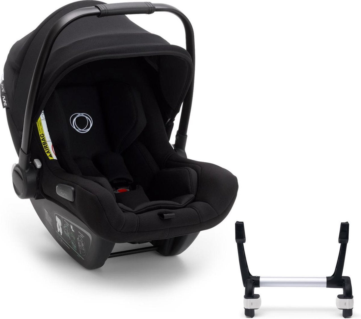 Bugaboo Turtle Air by Nuna autostoel - met adapter voor Bugaboo Donkey Mono kinderwagen - Zwart