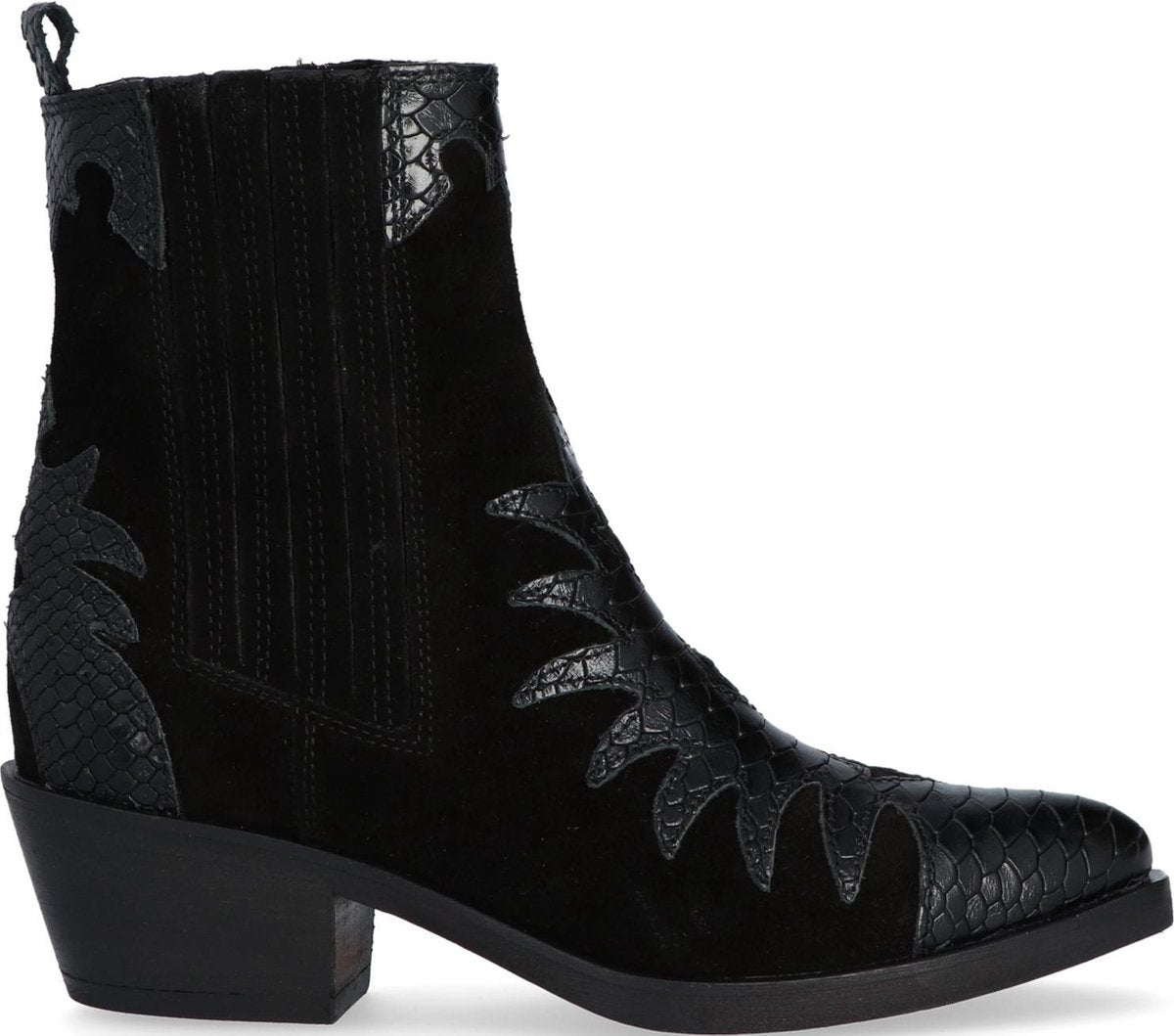 Verton Sarto200 Enkellaarsjes - Enkelboots - Dames - Zwart - Maat 37