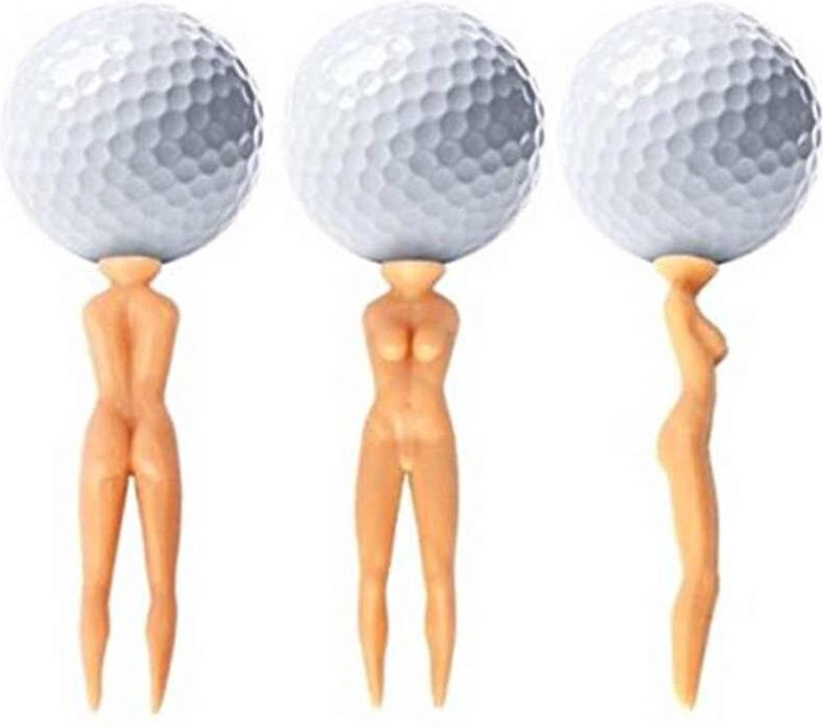 50 stuks golftees in de vorm van een naakte vrouw. golf - tees