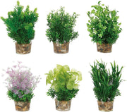 Flamingo Aquarium plant plastic decoratie - Willekeurig - 6 x 6 x 13 cm