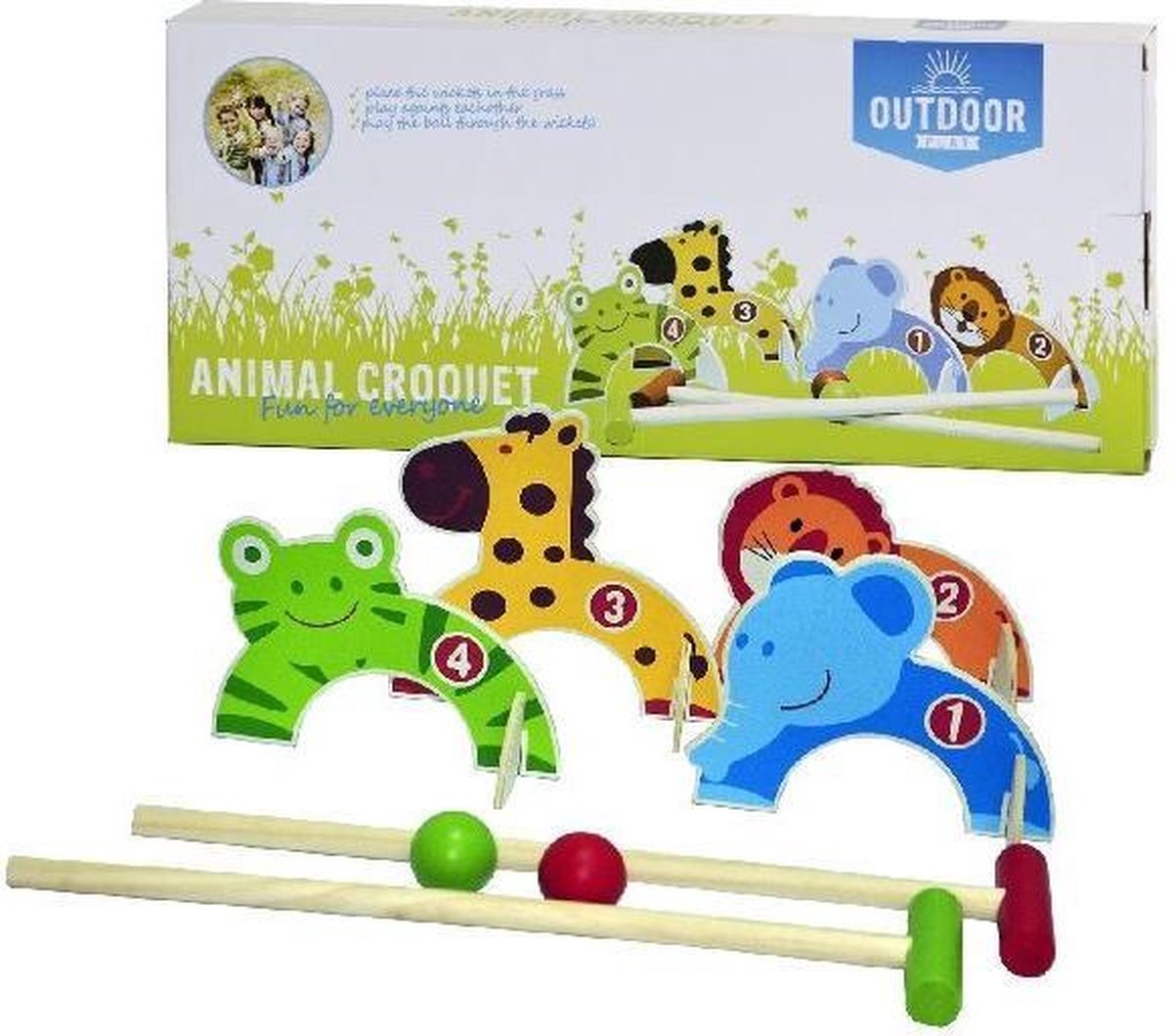 OUTDOOR PLAY CROQUET SET