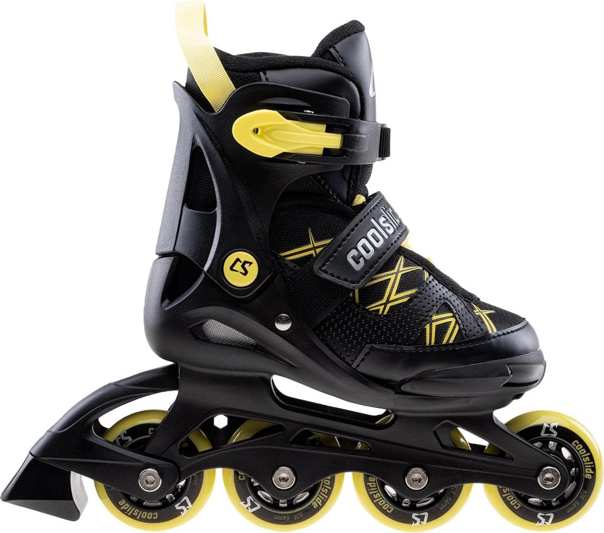Coolslide Nachos  Inlineskates - Maat 32-35 - Unisex - zwart/geel