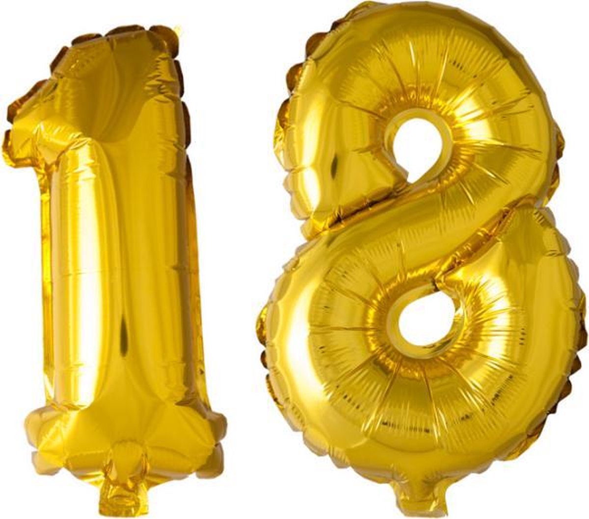 Folieballon nr. 18 Goud 41cm
