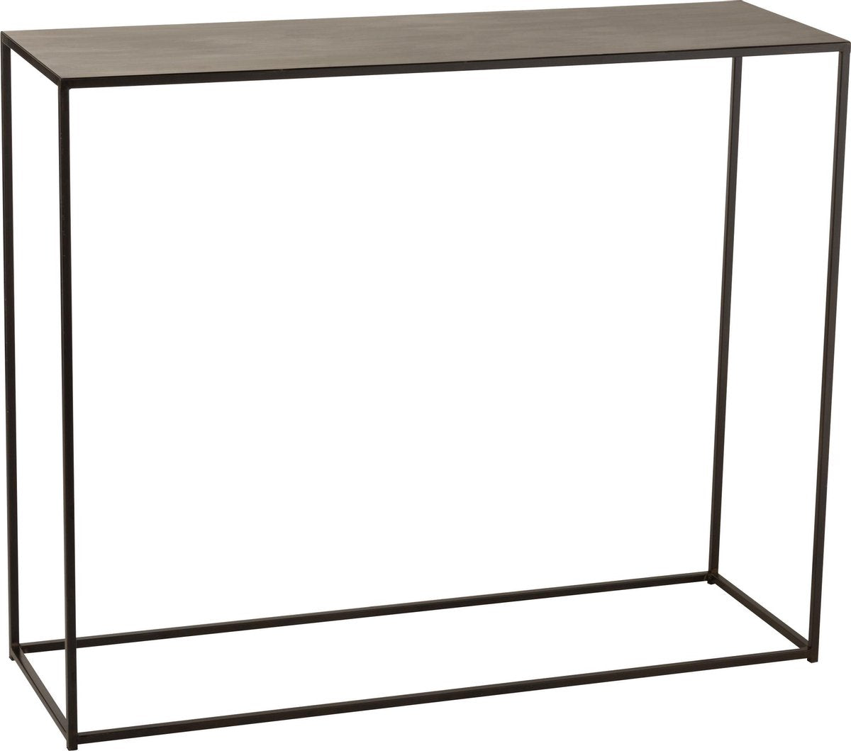 J-Line Console Rechthoek Metaal Zwart