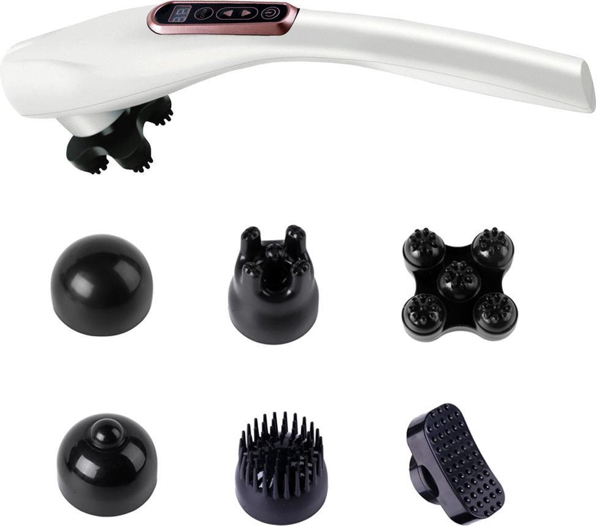 Cenocco - Massage apparaten - Massage gun - Draadloze Oplaadbare Multifunctionele Massager - Met 6 variaties van massagekop - CC-9059