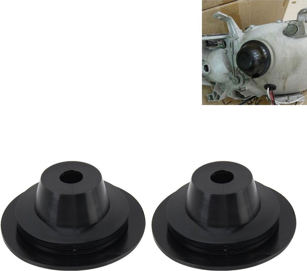 2 STKS Universele Auto LED Koplamp HID Xenon Lamp Siliconen Stofkap Seal Caps LED Koplamp Afdichting Stofafdichting Cover Stofkap voor H1 H3 H7 H11 / H8 9005/9006