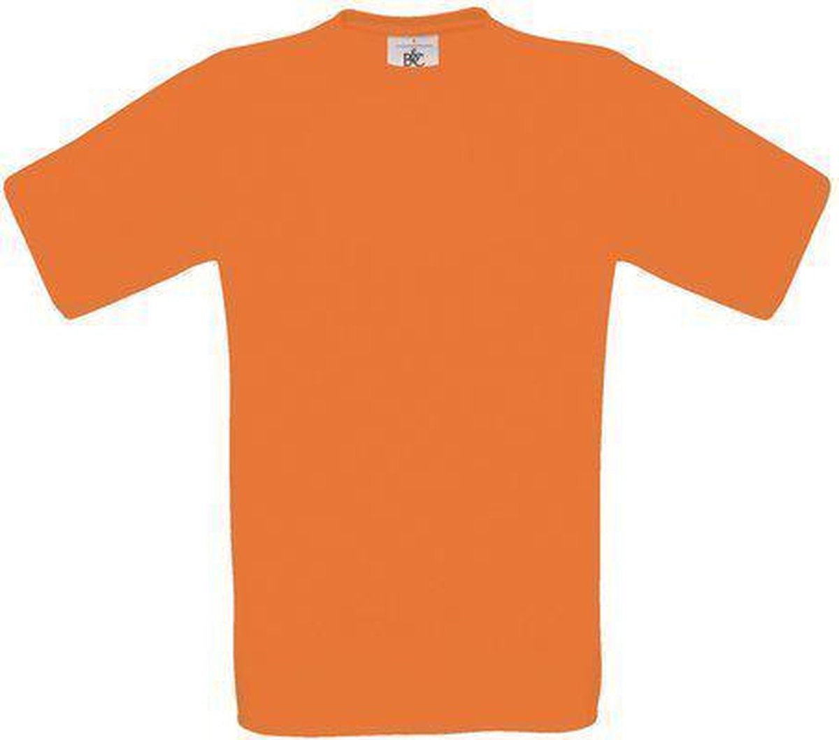 B&C Exact 150 Heren T-shirt Orange Maat XXXL (onbedrukt - 5 stuks)
