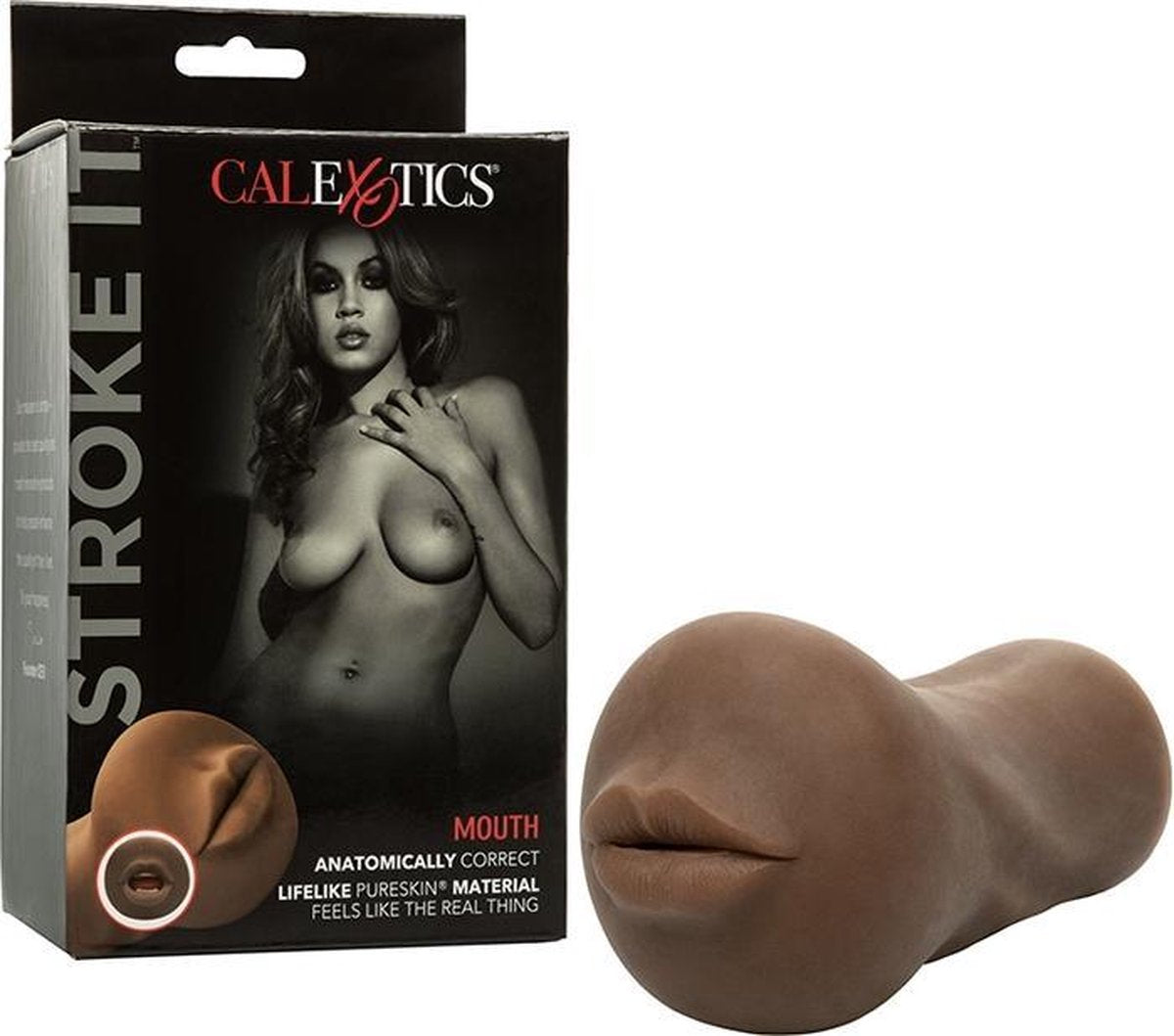 Stroke It™ Mouth - Brown - Masturbators & Strokers -