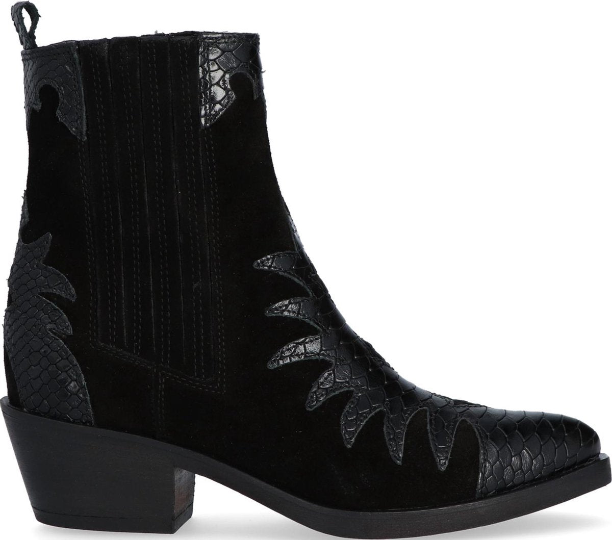 Verton Sarto200 Enkellaarsjes - Enkelboots - Dames - Zwart - Maat 38