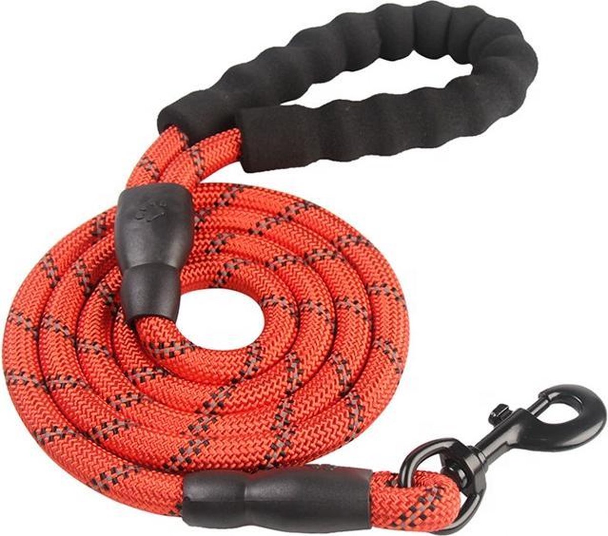 Hondenriem – Hondenlijn – Honden – Lijn – Riem - Nylon - Fijn Handvat – Reflecterend - Rood – 150CM