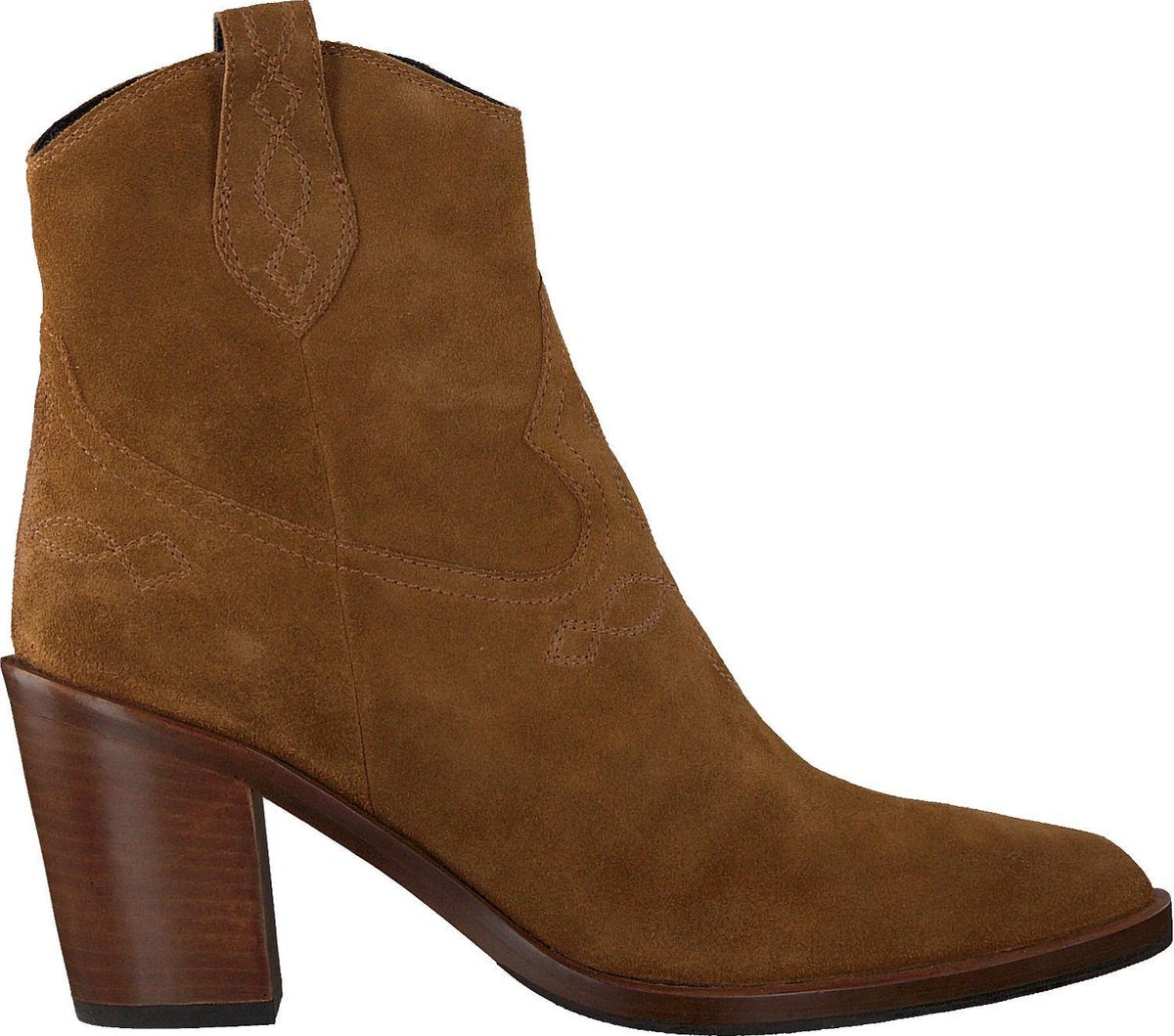 Notre-V Az3203 Enkellaarsjes - Enkelboots - Dames - Cognac - Maat 37