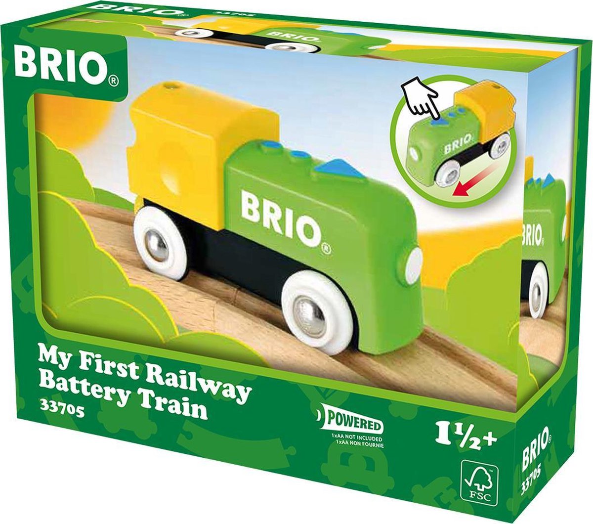 BRIO Mijn eerste locomotief op batterijen - 33705