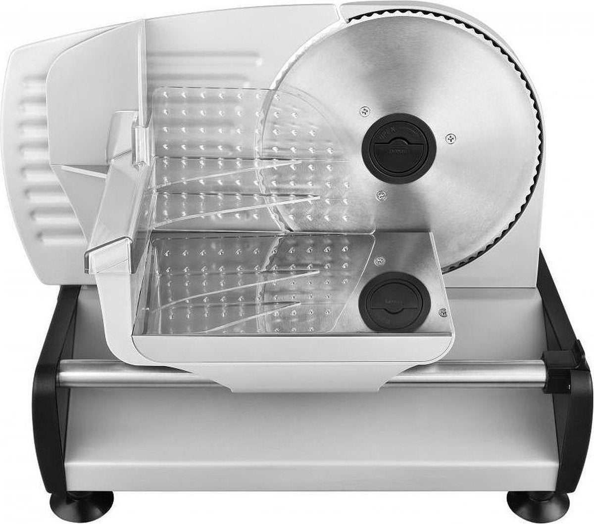 KALORIK TKGAS1003 Slicer - 150 W - Roestvrijstalen mes - Plakverstelling van 0 tot 15 mm