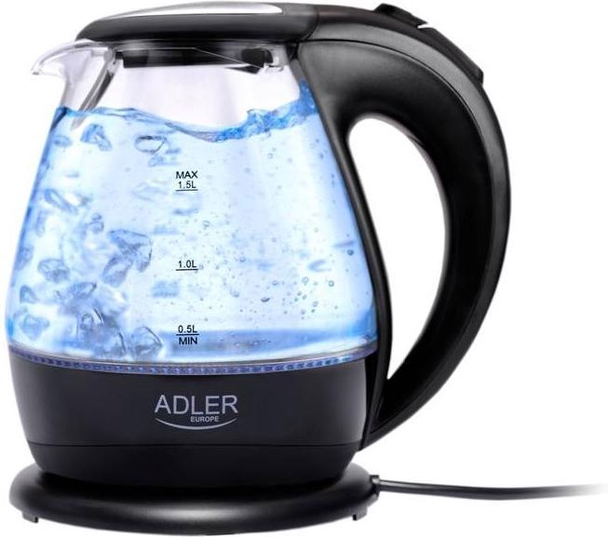 Adler AD 1224 Waterkoker 1.5 Ltr met Led verlichting